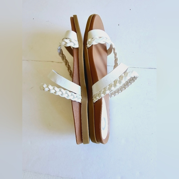 Journee Collection Collette Women's White Tan Sandals Size 9 - Picture 9 of 15